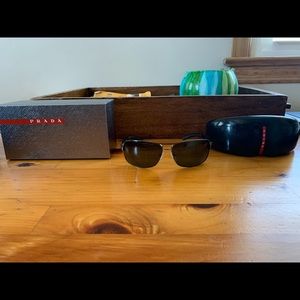 EUC. Prada Linea Rossa Men's SPS54I SPS-54I Sport Sunglasses